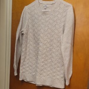 Croft & Barrow Textured Cream Sweater